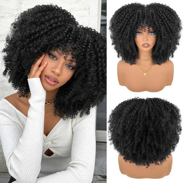 Short Curly Synthetic Wigs My Store