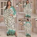 Cotton Printed Vacation Beach Long Dress for Women, Loose Long Dress, Bikini Cover-Up, Sun Protection Clothing My Store