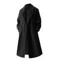 Double-Breasted Wool Overcoat With Lapel Collar My Store