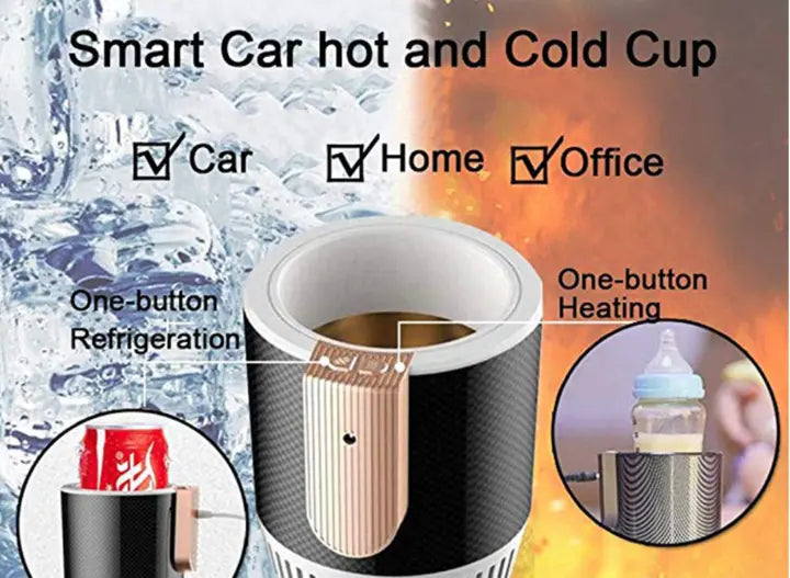 2 in 1 Electric Car Cup Holder Velmora