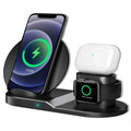 5Core Fast 3 in 1 Wireless Charging Station 10W Phone Watch Earpod Charger Velmora