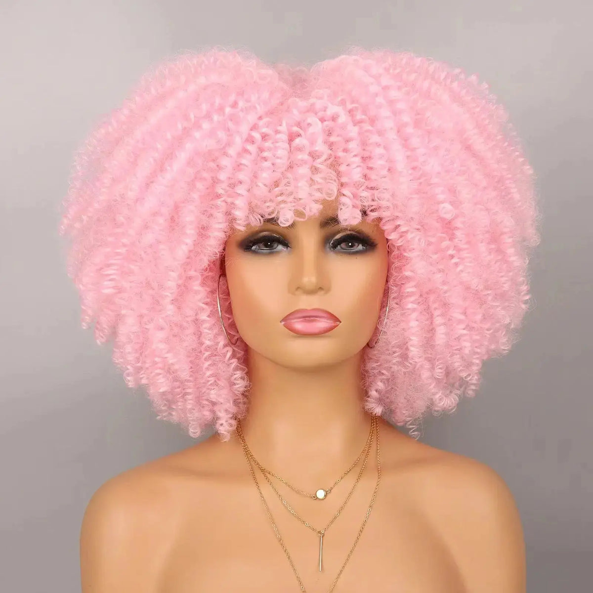 Short Curly Synthetic Wigs My Store