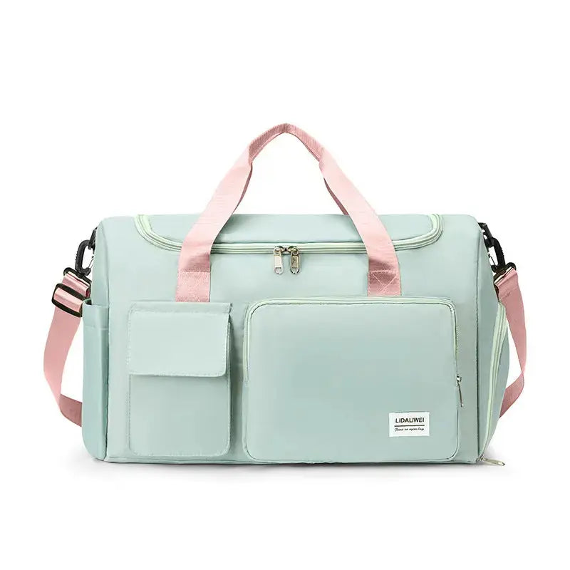 New Portable Travel Bag Dry And Wet Separation Swimming Sports Fitness Bag Short Business Trip Lightweight Luggage Bag Yoga Bag My Store