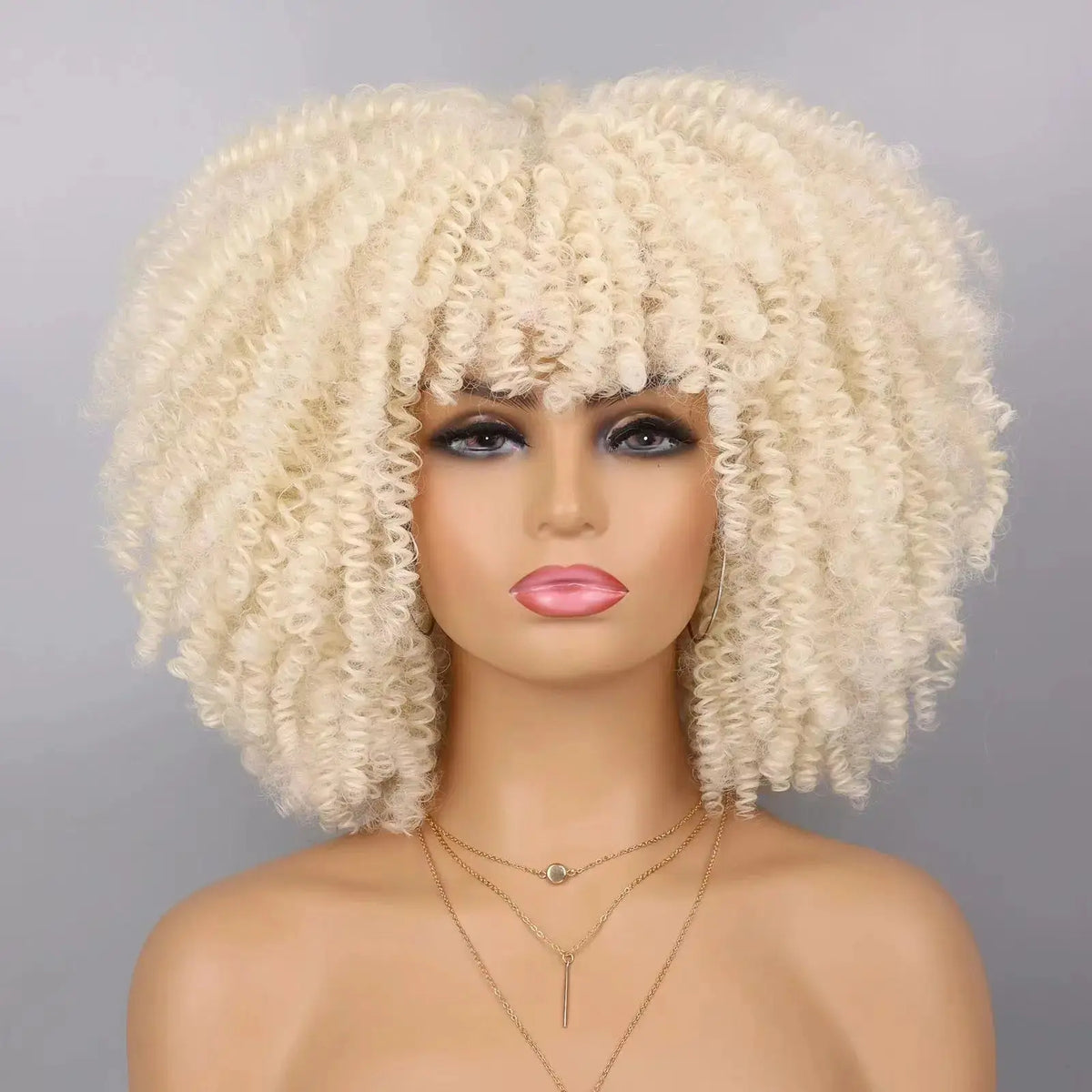 Short Curly Synthetic Wigs My Store