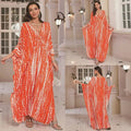 Cotton Printed Vacation Beach Long Dress for Women, Loose Long Dress, Bikini Cover-Up, Sun Protection Clothing My Store