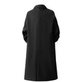 Double-Breasted Wool Overcoat With Lapel Collar My Store