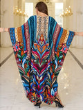 Cotton Printed Vacation Beach Long Dress for Women, Loose Long Dress, Bikini Cover-Up, Sun Protection Clothing My Store