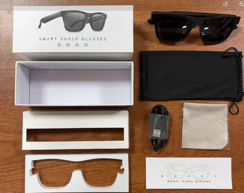Smart Glasses Black Technology Headset Bluetooth Sunglasses Velmora