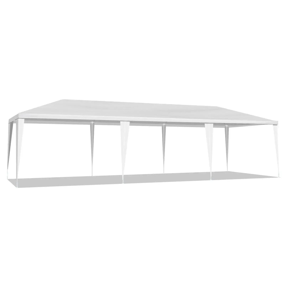 10'x30' Outdoor Party Tent with 8 Removable Sidewalls, Waterproof Canopy Patio Wedding Gazebo, White (self-pickup ONLY) Doba