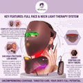 3D Light Therapy Anti-Aging Face Mask & Tachyphoton Freezing-Age Neck Beauty Instrument Set Doba