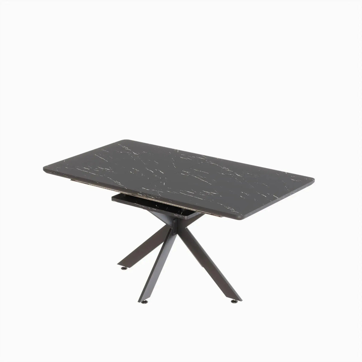 62.4" extendable 78.15" dining Table Set for 6-8 Person for Dining Room,C-shaped Tube Soft padded armless dining chair and Very large Dining Room Table Kitchen Table Chair Set with metal Legs Doba