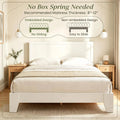 Large Modern Bed Frame with Headboard King Size Bedroom Furniture  Finish Queen Size Doba
