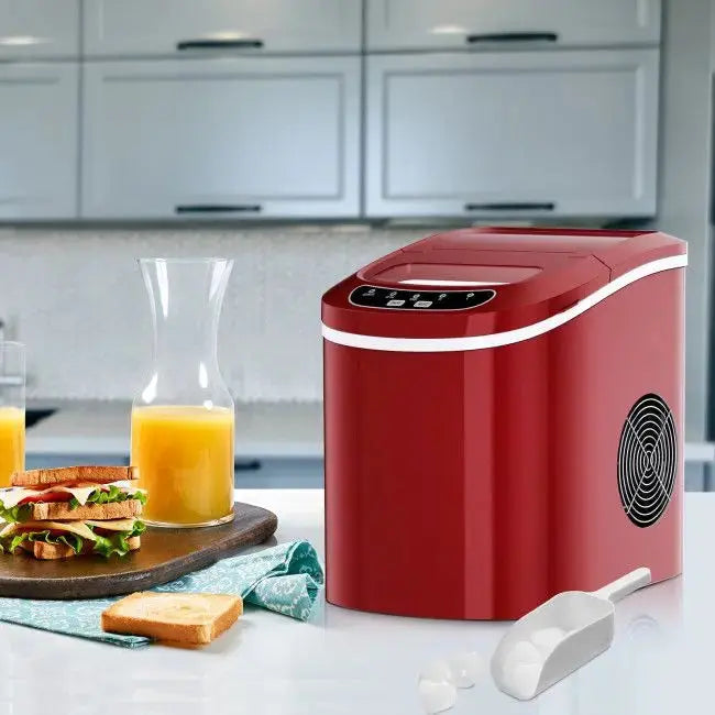 Mini Portable Electric Ice Maker Machine with Ice Scoop Doba