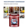 Mini Portable Electric Ice Maker Machine with Ice Scoop Doba