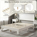 Large Modern Bed Frame with Headboard King Size Bedroom Furniture  Finish Queen Size Doba
