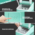 26lbs/24h Portable Countertop Ice Maker Machine with Scoop Doba