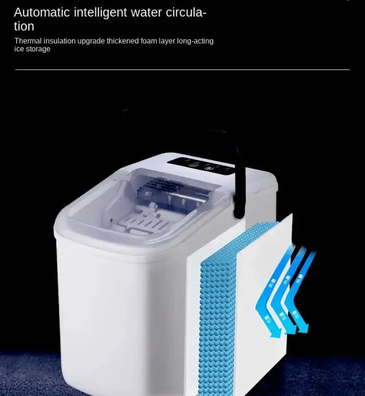 PSZ6Y10 Home Ice Maker-Outdoor Camping Ice Production 12kg/day bullet ice maker-PVC BPA-free, quick ice production. Coffee ice cubes, car fridge compatible. Alcohol ice maker with a Doba