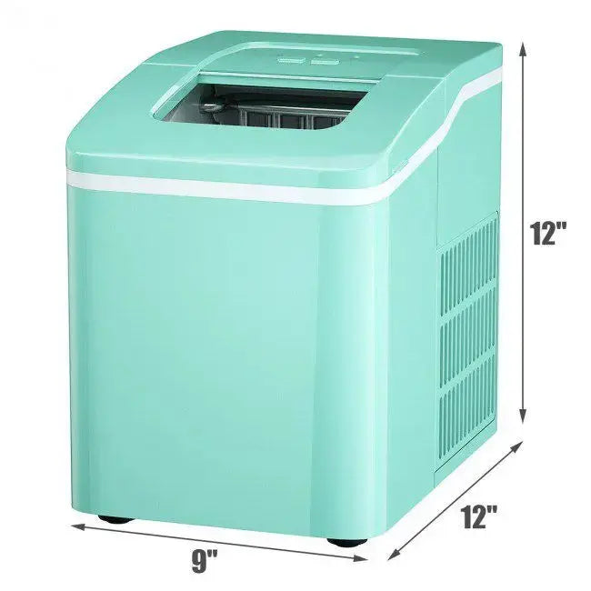 26lbs/24h Portable Countertop Ice Maker Machine with Scoop Doba