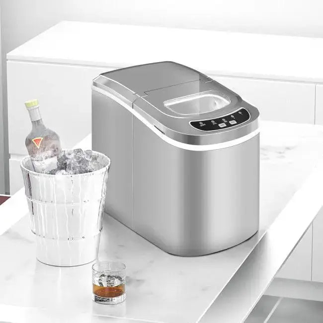 Mini Portable Electric Ice Maker Machine with Ice Scoop Doba