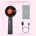 3 In 1 Red Light Scalp Massager Brush Cordless Hair Oil Applicator Massage Comb with 3 Modes Rechargeable IPX7 Waterproof Doba