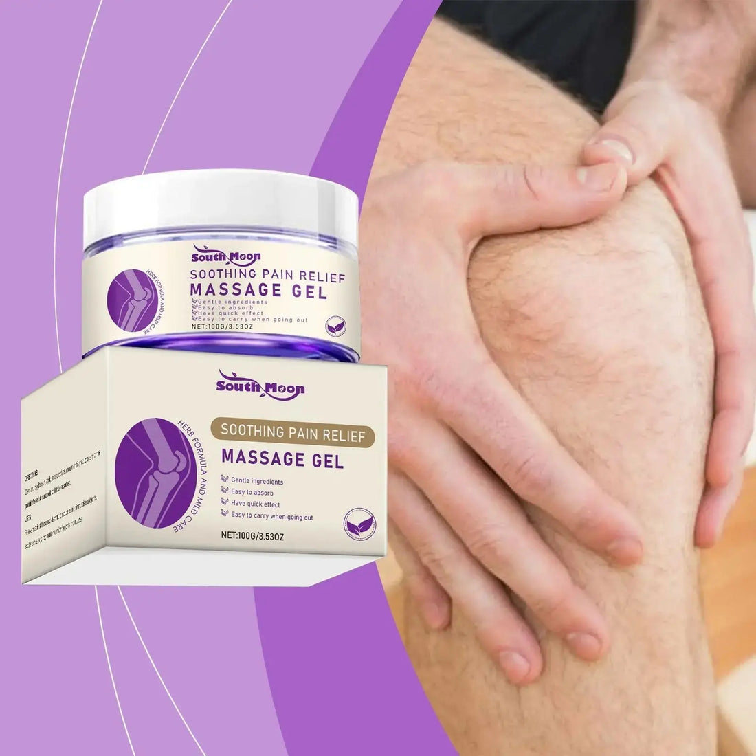 Herbal Body Massage Gel Mild Plant Extract Skin Soothing Care Cream for Shoulder Neck Waist Leg Daily Home Body Rub Moisturizing Massage Ointment 100g Doba
