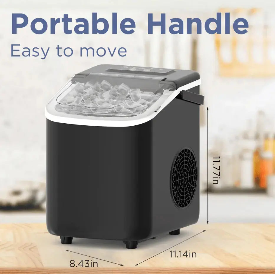 PSZ6Y10  Home Ice Maker-Outdoor Camping Ice Production 12kg/day bullet ice maker-PVC BPA-free, quick ice production. Coffee ice cubes, car fridge compatible. Alcohol ice maker with a Doba