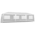 10'x30' Outdoor Party Tent with 8 Removable Sidewalls, Waterproof Canopy Patio Wedding Gazebo, White (self-pickup ONLY) Doba