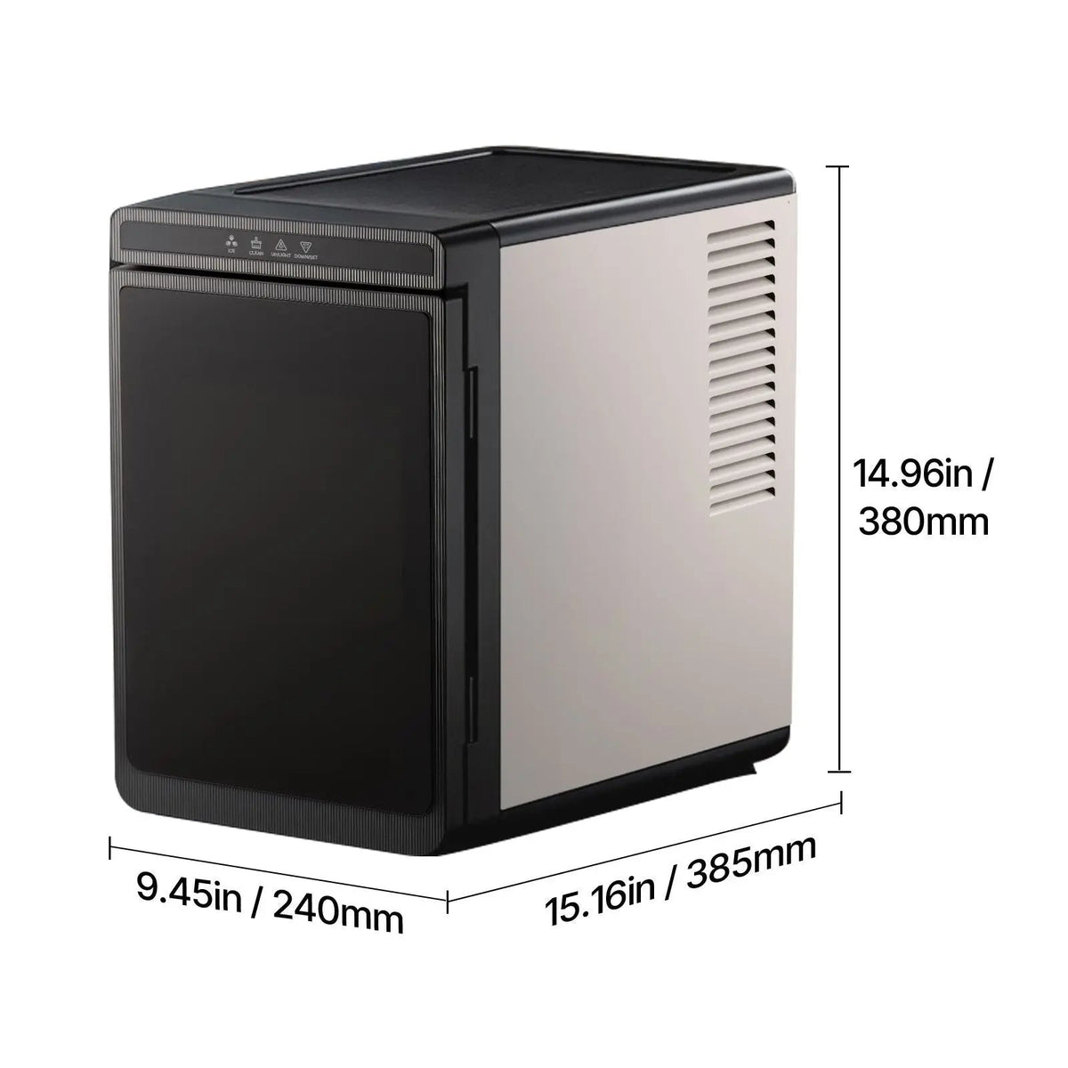 Countertop Ice Maker, 22 lbs per Day, Self-Cleaning Portable Machine with Tong, Drawer-Style Ice Access, Ice-Making Machine with Large Square Cubes, for Home, Kitchen, Office, Bar & Party Doba
