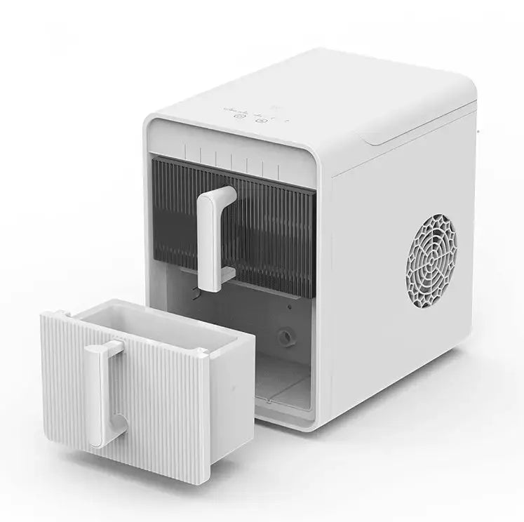 PSZBJ-K12   Automatic Ice Maker-Blue Storage Ice for Outdoor Camping. Features: 12kg/day capacity, PVC material (BPA-free), touch controls, quick ice-making, coffee ice cubes, car-friendly des Doba