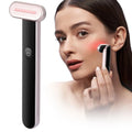 Red Light Therapy Wand for Face and Neck, 3-in-1 LED Facial Wand Red Light Therapy Device with Heating Therapy| Vibrating Facial Massage, Portable LED Beauty Wand Doba