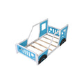 Twin Size Classic Car-Shaped Platform Bed with Wheels Doba