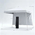 Adjustable 9x9 Outdoor Canopy Tent with Waterproof Sidewalls and UPF 50+ Protection Doba
