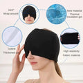 360° Massage Migraine Relief Hat Stress Relief Eye Mask Gel Hot Cold Therapy Headache Pain Relief Cap  Ice Head Wrap for Headache and Puffy Eyes Doba