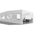 10'x30' Outdoor Party Tent with 8 Removable Sidewalls, Waterproof Canopy Patio Wedding Gazebo, White (self-pickup ONLY) Doba