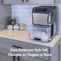 Portable Countertop Ice Maker for Soft Nugget Ice at Home Doba