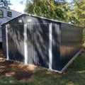 13' x 20' Metal Garage Shed with Double Front Doors, 7'9