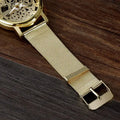 Men's Transparent Cutout Roman Mesh Quartz Watch Doba