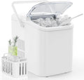 Countertop Ice Maker with Handle, 26lbs/24H Portable Ice Machine, 9 Bullet Ice Cubes Ready in 6 Mins, Self-Cleaning, Quiet Compact Ice Maker for Home, Kitchen, RV, Camping Doba