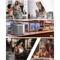 26lbs/24h Portable Countertop Ice Maker Machine with Scoop Doba