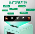 PSZBJ-K12G  Automatic Ice Maker-50lbs/day capacity, 6-8 minute ice production, 9 pieces per batch. Features: 2-liter PVC ice tray (BPA-free), self-cleaning design, coffee-grade ice cubes, touch-sensit Doba