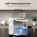 Countertop Ice Maker with Handle, 26lbs/24H Portable Ice Machine, 9 Bullet Ice Cubes Ready in 6 Mins, Self-Cleaning, Quiet Compact Ice Maker for Home, Kitchen, RV, Camping Doba