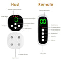 EMS Lower Back Massager Heating Pad Cordless Heating Pad for Back Belly Waist with Remote Magnetic Host 8 Modes 19 Intensity Levels 3 Heating Levels Doba