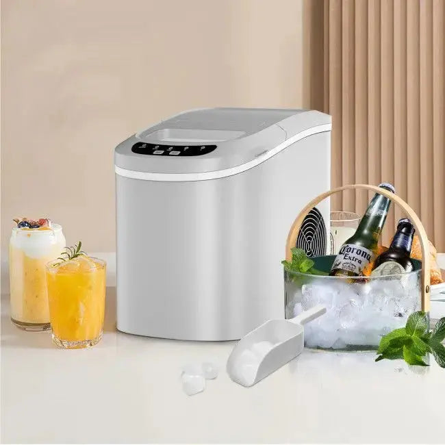 Mini Portable Electric Ice Maker Machine with Ice Scoop Doba
