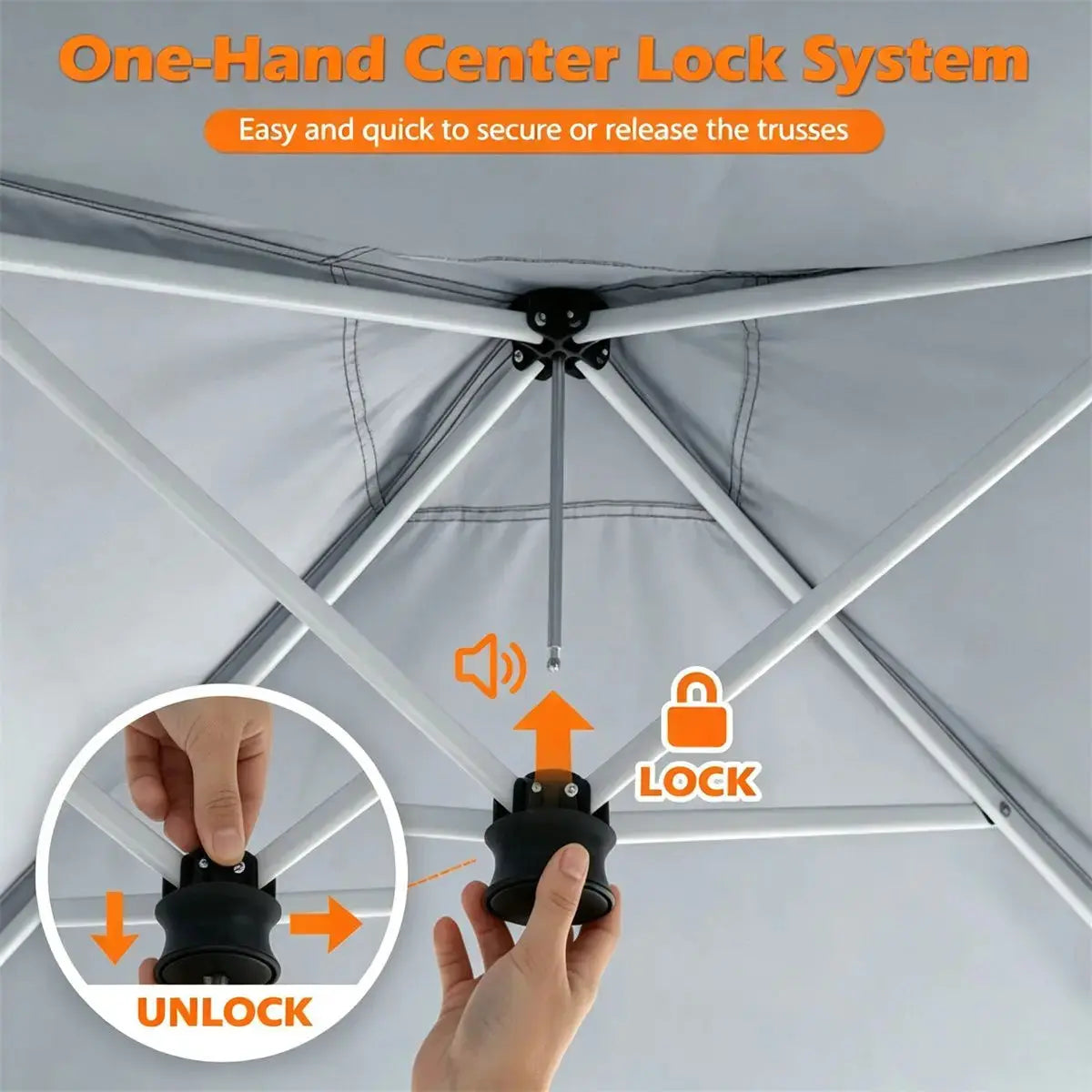 Adjustable 9x9 Outdoor Canopy Tent with Waterproof Sidewalls and UPF 50+ Protection Doba