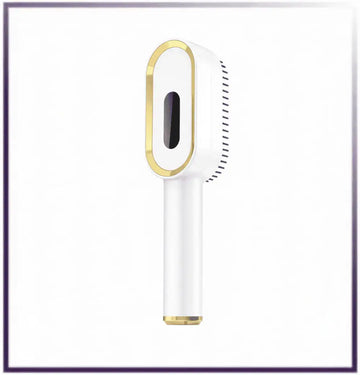 Multi-Functional 3-in-1 Scalp Massager & Hair Oil Applicator Brush | Cordless Electric Red & Blue Light Therapy Comb | Rechargeable & Portable Head Massager for Hair Growth & Relaxation (White) Doba