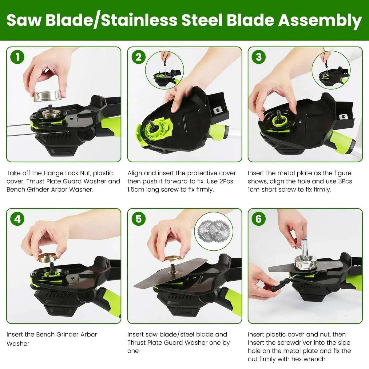21V Electric Weed Edger Cordless String Trimmer Grass Mower Eater Bush Cutter with 16800RPM 2x 3000mAh Batteries 3.6-4.6FT Length 90° Rotatable Angle Saw Blade Steel Blade String Blade GPCT5290 Doba