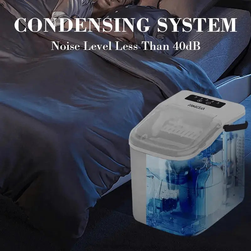 PSZ6Y10  Home Ice Maker-Outdoor Camping Ice Production 12kg/day bullet ice maker-PVC BPA-free, quick ice production. Coffee ice cubes, car fridge compatible. Alcohol ice maker with a Doba