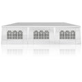 10'x30' Outdoor Party Tent with 8 Removable Sidewalls, Waterproof Canopy Patio Wedding Gazebo, White (self-pickup ONLY) Doba