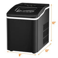 26lbs/24h Portable Countertop Ice Maker Machine with Scoop Doba
