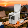 PSZBJ-K12   Automatic Ice Maker-Blue Storage Ice for Outdoor Camping. Features: 12kg/day capacity, PVC material (BPA-free), touch controls, quick ice-making, coffee ice cubes, car-friendly des Doba